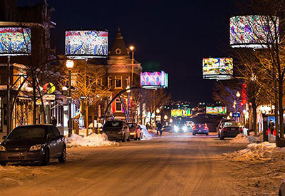 Giant LED-Lit “Lampshades” Create Spectacular Urban Lighting in Quebec City