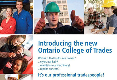 Ontario Accepts Recommendations to Strengthen College of Trades