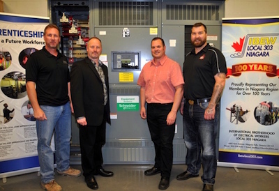 Schneider Donates QED Switchboards to 2 IBEW Locals