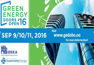 Green Energy Doors Open BC