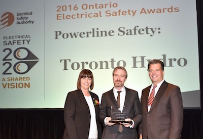 Toronto Hydro Wins ESA Safety Award