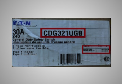 Eaton Recalls 30A General Duty Switches That May Cause Overheating