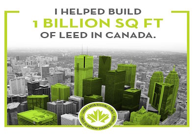 Canadian LEED Registered Projects Surpass 1 Billion Square Feet