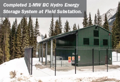 Canada’s First Utility-Scale Storage System “Islands” Remote BC Town
