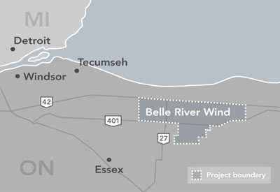 Samsung and Pattern Development Complete 100 MW Belle River Wind Power Facility