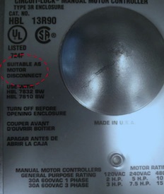 Alert: Electrical Lockout Using Manual Motor Controllers