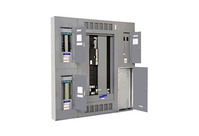 This Square D Modular Panelboard System bundles Electrical Distribution equipment into a single Factory Assembled and wired Integrated System