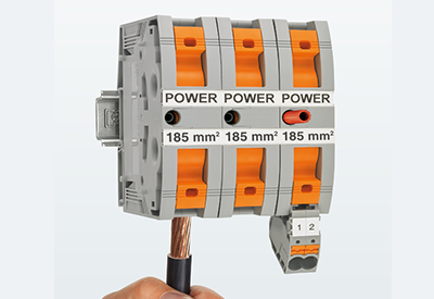 High-current terminal blocks with Power-Turn connection from Phoenix Contact: Power Wiring made easy