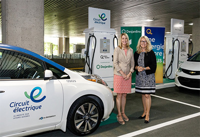 Desjardins and Hydro-Québec Partner to Create Quebec’s First Urban Vehicle-Charging Superstation