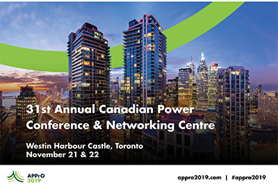 APPrO 31st Annual Canadian Power Conference & Networking Centre