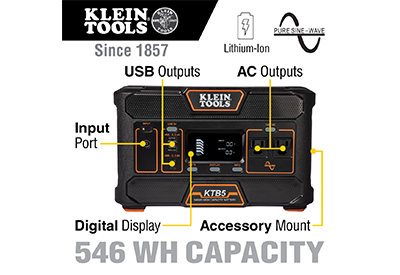 Klein Tools Introduces Portable Power Station