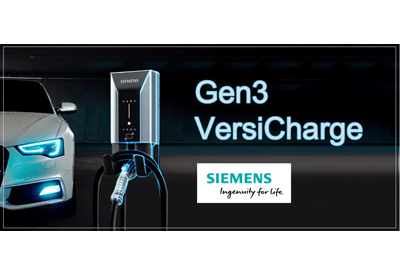 Siemens Gen3 VersiCharage EV Charging Stations for Multi-Unit Residential Buildings and Workplaces