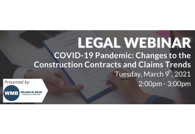 COVID-19: Changes to the Construction Contracts and Claims Trends
