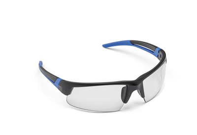 Spark™ Black & Blue Frame Safety Glasses