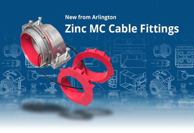 New Arlington Zinc MC Cable Fittings