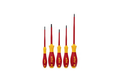 Wiha Tools Slotted Phillips and Square Insulated Screwdriver Set