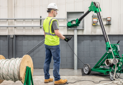 Greenlee® Introduces Pull Assist for Hands-Free, Consistent Pulling