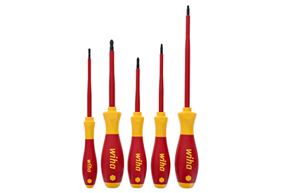 Slotted Phillips and Square Insulated Screwdriver Set 5-Piece