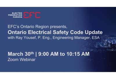 Ontario Electrical Safety Code Update with Ray Yousef, P.Eng, ESA