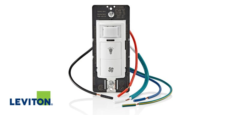 Leviton Decora In-Wall Combination Humidity Sensor and Fan Control with Light Switch