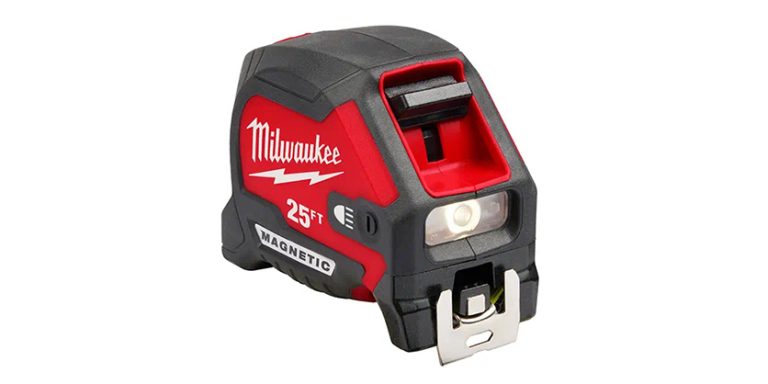Shed Light with Milwaukee’s Magnetic Tape Measure Featuring a Rechargeable Light that Lasts 2.5 Hours