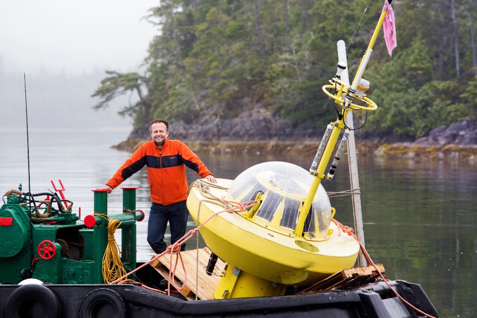 Nootka island wave energy project head, Brad Buckham, chair, mechanical engineering and co-director of PRIMED