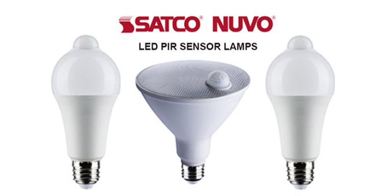 LED PIR Sensor Lamps from SATCO