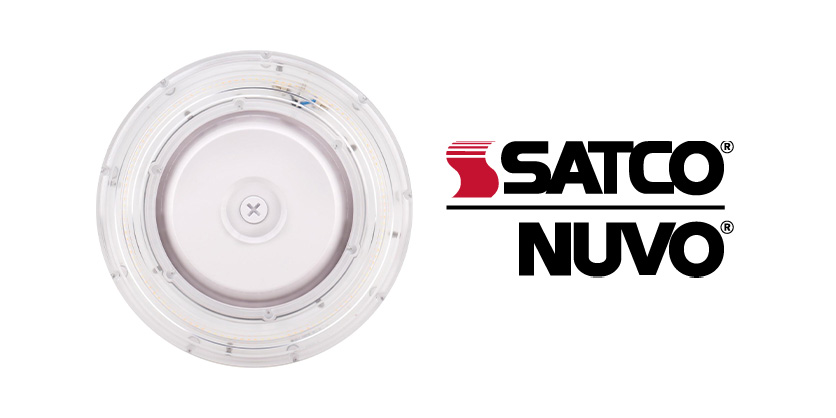 LED Round Canopy Light with Sensor Port from Satco Nuvo