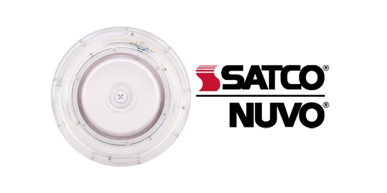 Simplify Your Outdoor Lighting Project using the LED Round Canopy Light with Sensor Port from Satco Nuvo