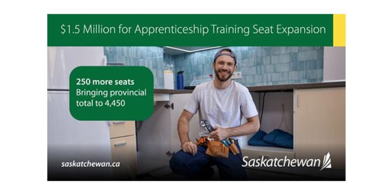Province Commits $1.5 Million to Expand Apprenticeship Training Seats in Saskatchewan