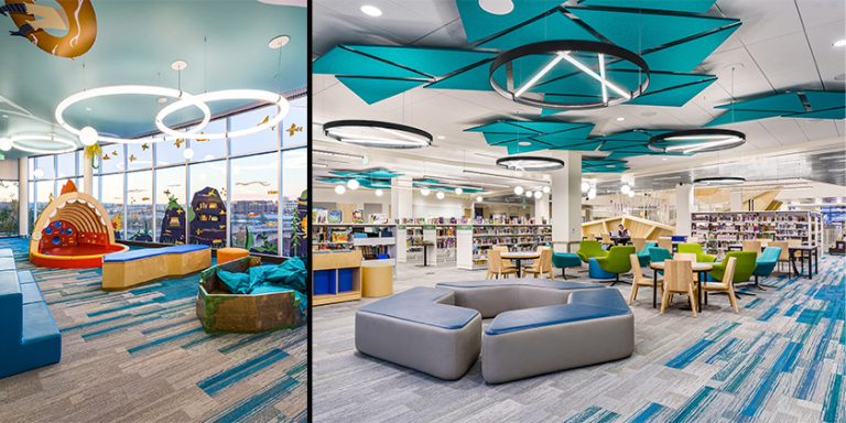 ‘Unexpected’ Lighting Aesthetic Contributes to Urban Library Transformation