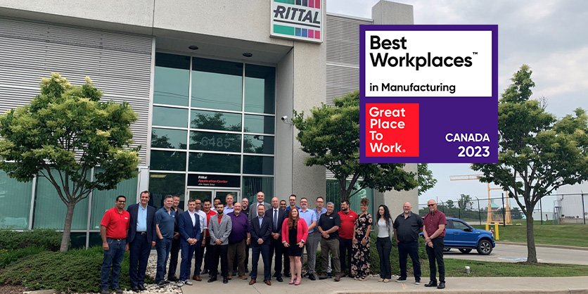 Rittal Limited: Recognized as a 2023 Best Workplace in Manufacturing in Canada for the 6th Year in a Row!