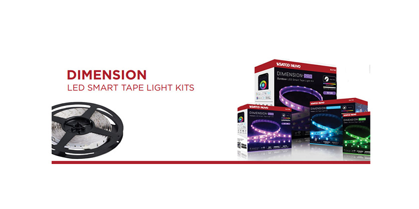 Led Kit Color Dimension DIMENSION LED Indoor/Outdoor Tape Light Kits from Satco - Electrical ...