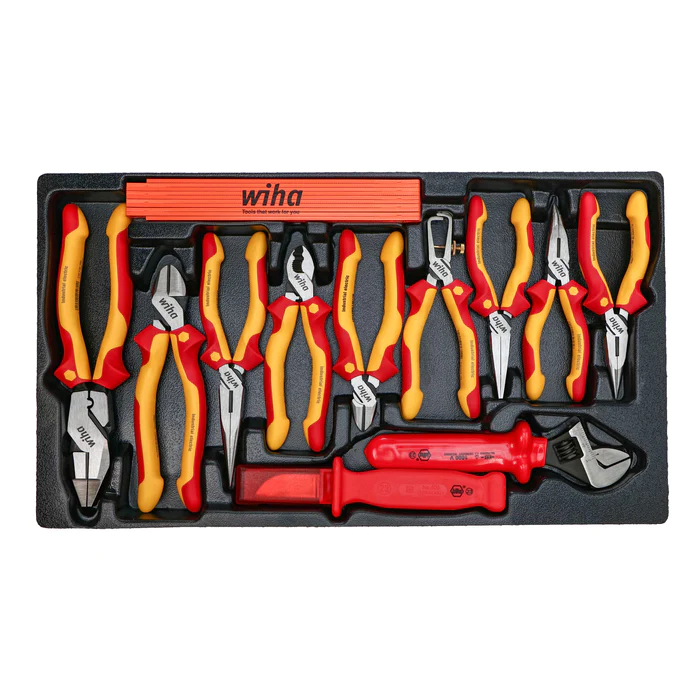 Wiha 80 Piece Master Electrician's Insulated Tool Set in Rolling Hard Case