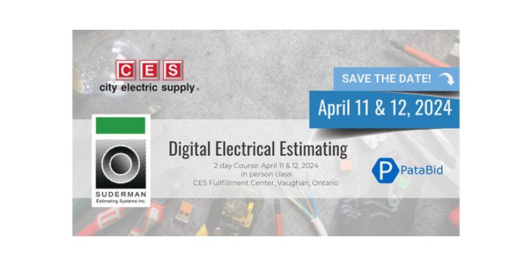 Digital Electrical Estimating Training Course: April 11 & 12
