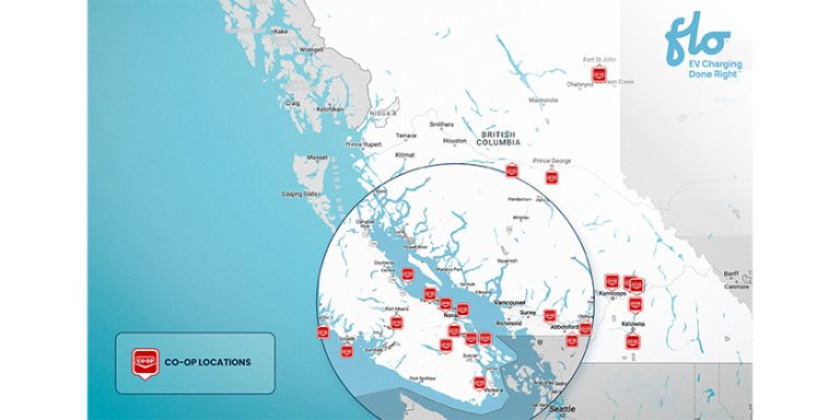 FLO and FCL Forge Fast Charging Travel Corridor Across British Columbia