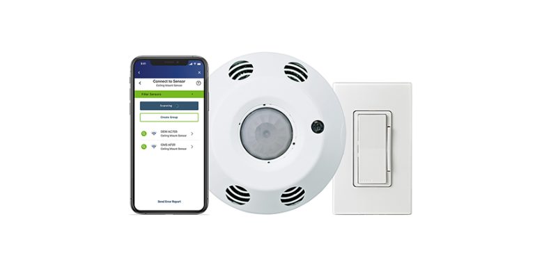 Smart Ceiling Mount Sensors and Smart Ceiling Mount Room Controllers from Leviton