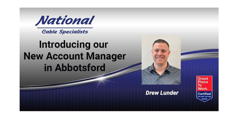 National Cable Specialists Introduce Drew Lunder as Account Manager in Abbotsford