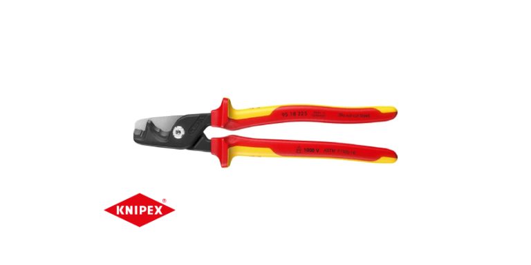 Knipex 9″ StepCut® XL Cable Shears-1000V Insulated