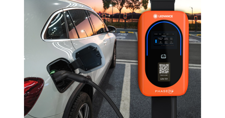 LEDVANCE Powers Ahead with PHASE EV™ Gen 2 Level 2 Commercial Charger