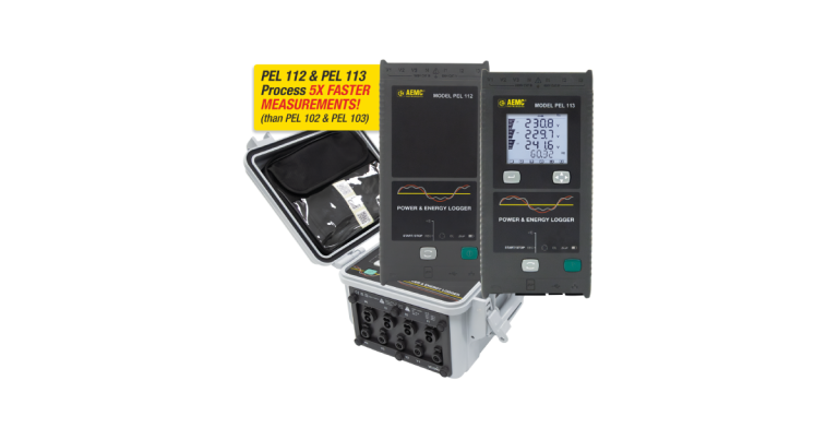 AEMC® Instruments Introduces Three NEW Power Energy Loggers Models PEL 112, PEL 113 and PEL 115