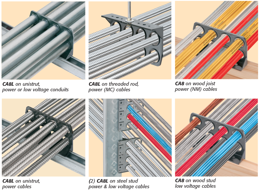 Arlington CableAble® Cable and Conduit Support Bracket - Electrical ...