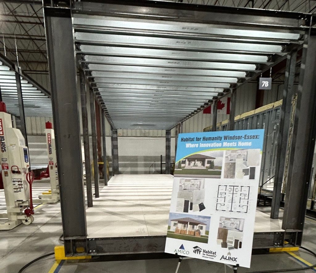 A Modular Partnership Between Habitat for Humanity Windsor-Essex and A-LINX Launches Inside the Factory Floor