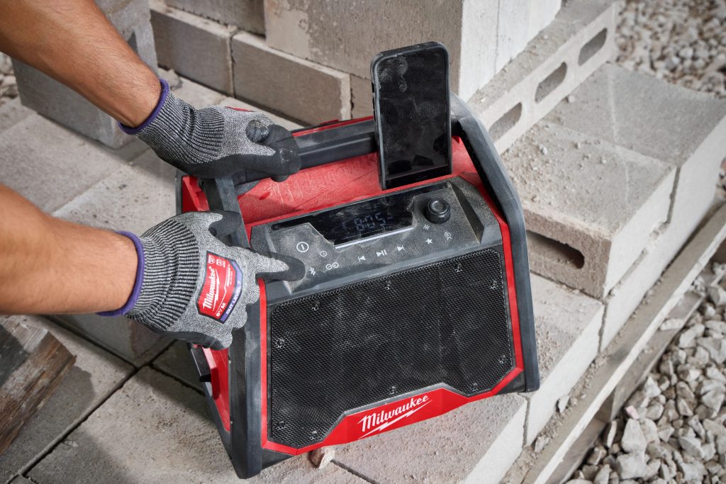 Milwaukee’s New M18™ Bluetooth Jobsite Radio + Charger
