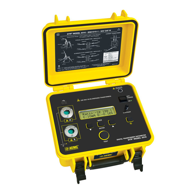 AEMC® Instruments Introduces the NEW DTR® Model 8511 Digital Transformer Ratiometer
