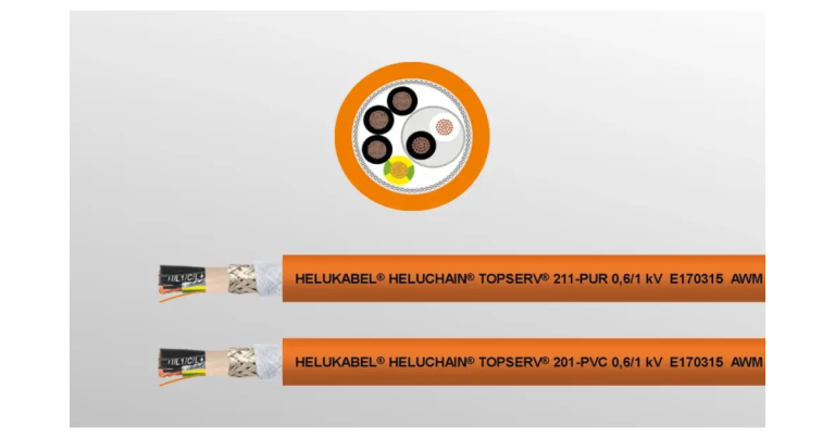 HELUCHAIN TOPSERV: New Servo Cables for Drag Chains