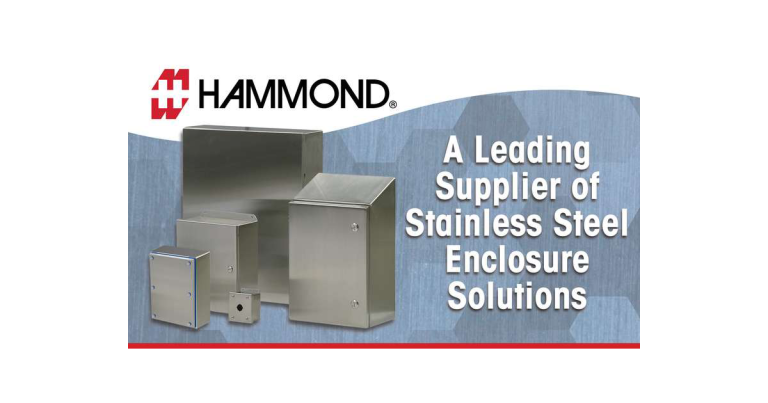 Stainless Steel Enclosure Solutions from Hammond Manufacturing