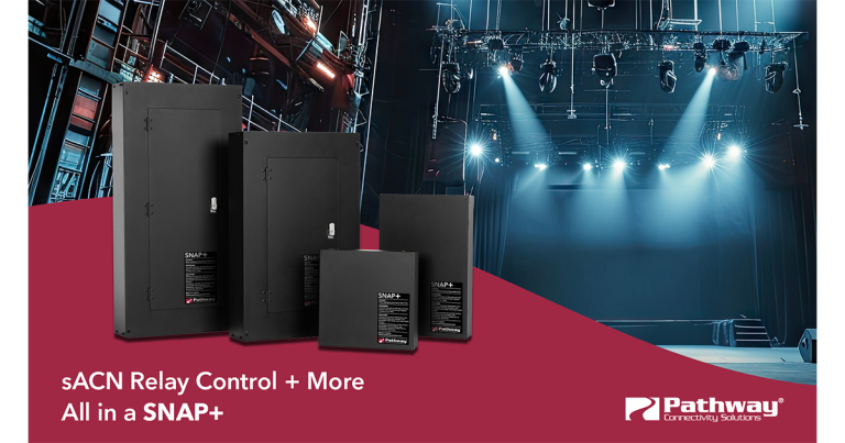 Pathway Connectivity Solutions Launches SNAP+ Relay Panel for DMX and sACN Control