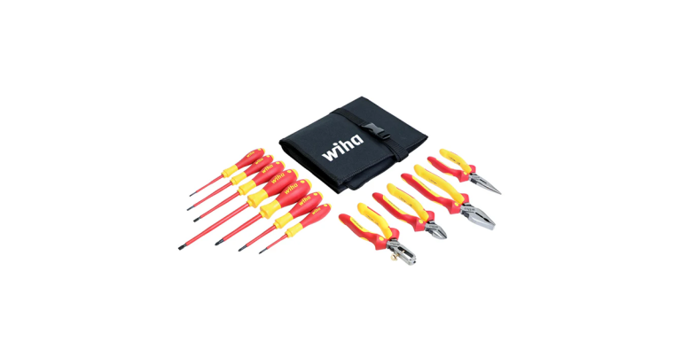 Wiha 11 Piece Insulated Industrial Pliers and Screwdriver Set