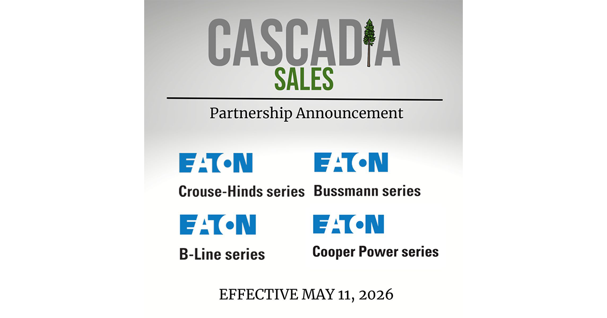 Cascadia Sales Representing Eaton in BC